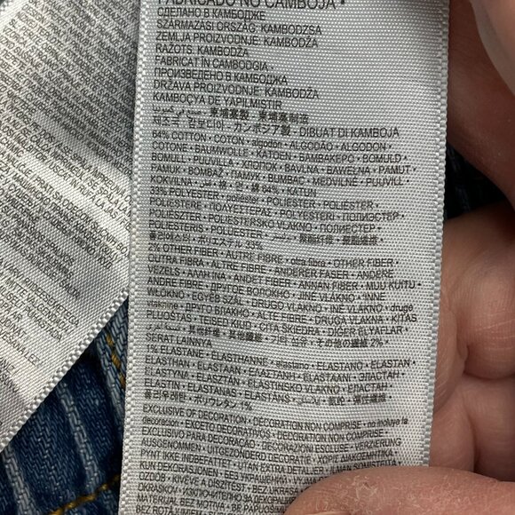 Levis Pull On Wide Leg Jeans Size XL - Picture 6 of 6